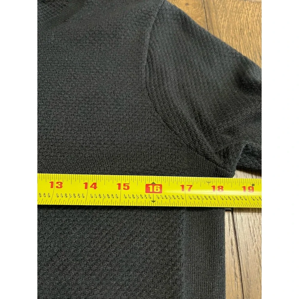 Duluth Women's Lightweight Sweater Medium Black Textured Tunic Casual Coolmax - Picture 5 of 6